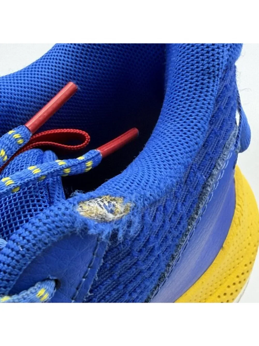 Under Armour Curry Flow 8 Youth Kids Basketball Shoes Blue Yellow Size 6Y